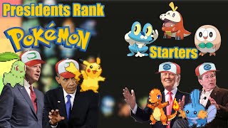 Presidents Rank Pokemon Starters