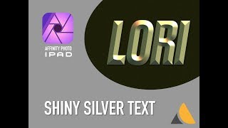 Affinity Photo iPad — SHINY SILVER text