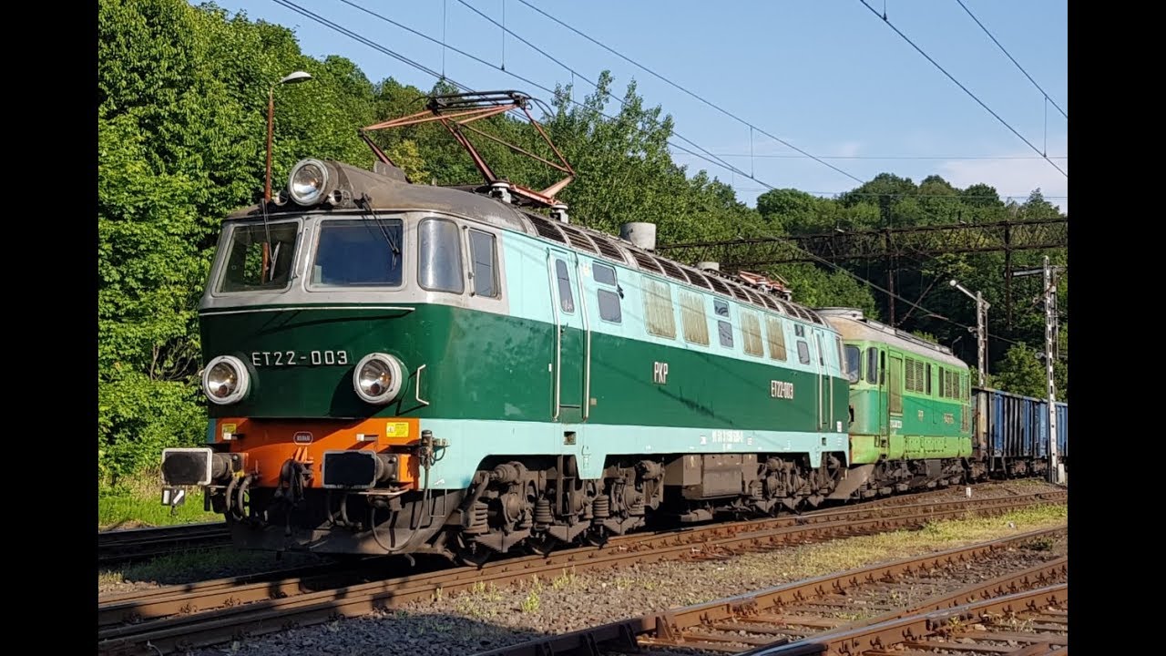 Duet ET22-003 + ST43-355 na linii 284 Krzeniów - Legnica
