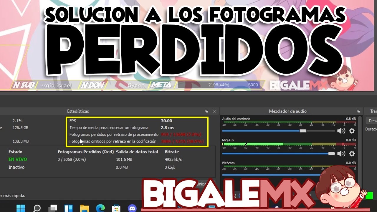 Soluci n A Fotogramas PERDIDOS En OBS YouTube