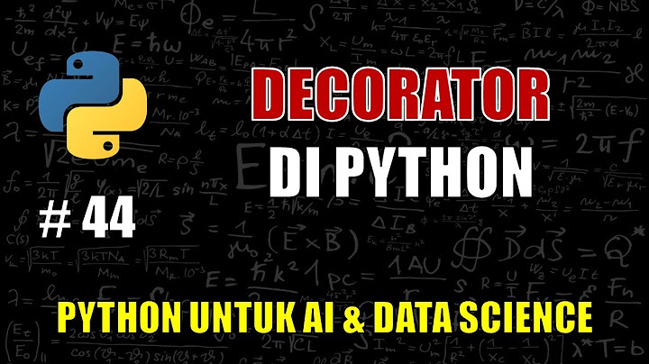 Apa itu dekorator dalam contoh sederhana python?