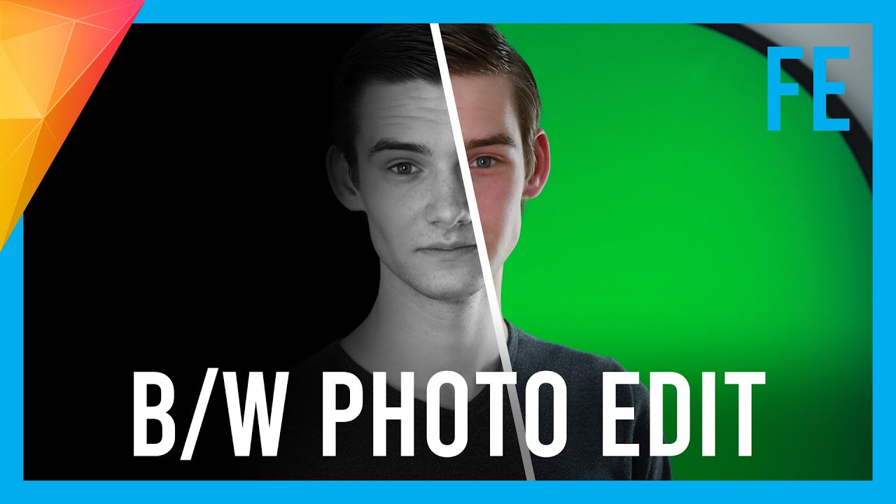 Black/White Photo Edit in HitFilm Express YouTube