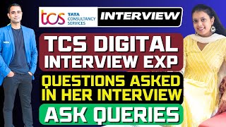 TCS Digital Interview Experience | Sikha Selected in TCS Digital