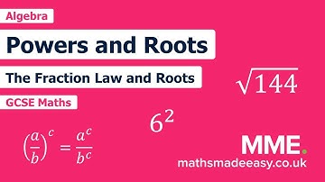 Algebra - Powers and Roots (Video 3)