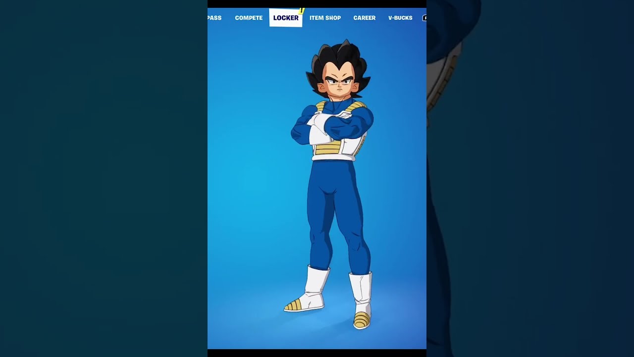VEGETA - VEGETA SKIN Showcase with All Fortnite Dances & Emotes! (Fortnite x Dragon Ball)