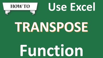 How to use Transpose Function in Excel in Urdu | Excel Functions