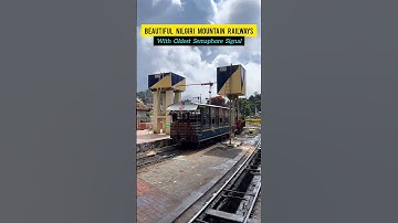 Nilgiri Mountain Railway With Semaphore Signal 🔥 #railway #nilgiris #shorts #viral #trending #video