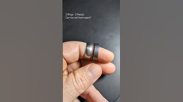 Tantalum (R) vs. Platinum (L). Tantalum is Dark, Strong, Enduring. #TantalumRing #HighPerformance