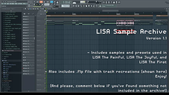 LISA Sample Archive - Version 1.1