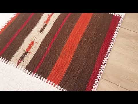 Patchwork Desenli El Dokuma Kendir Halı inceleme videosu kapak görseli