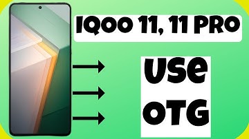 IQOO 11, 11 Pro Enable OTG || How to Use OTG or OTG pen drive