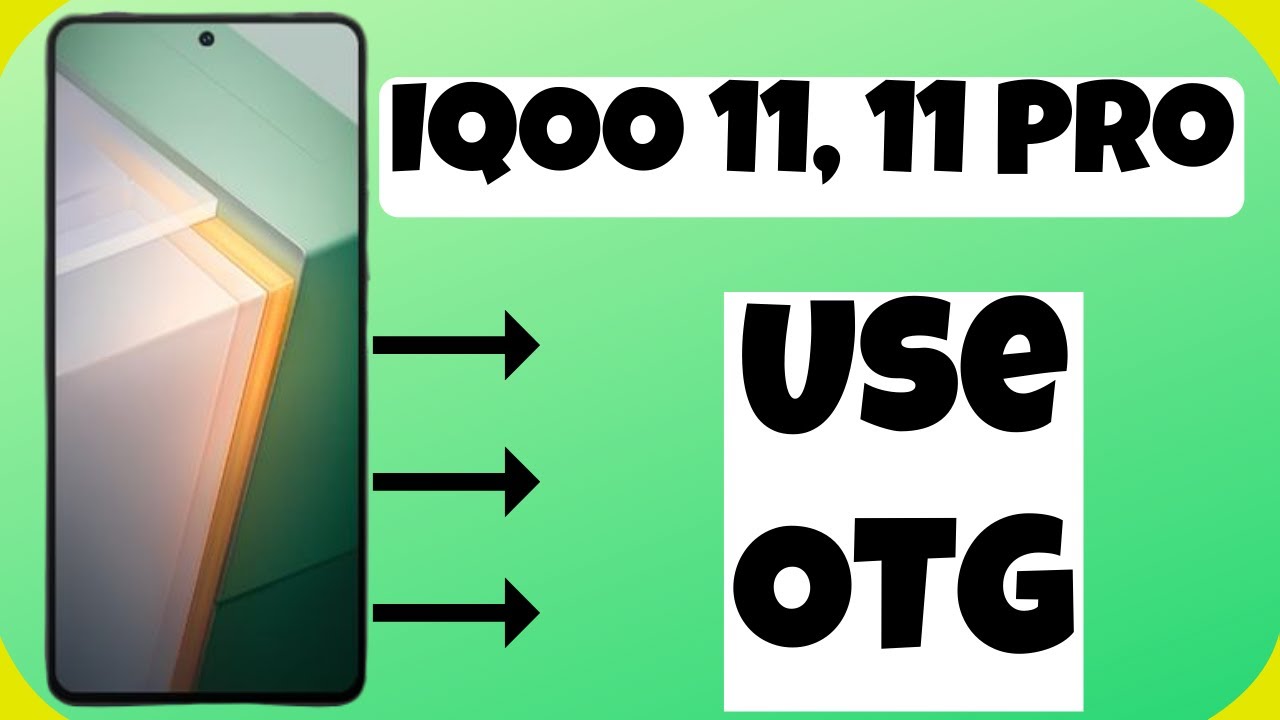 IQOO 11, 11 Pro Enable OTG || How to Use OTG or OTG pen drive