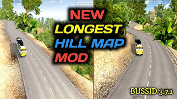 🤩New Hill Mountain Longest Map Mod 🎀| Bussid 3.7.1🔥 | New Hill Map Mod For Bus Simulator Indonesia