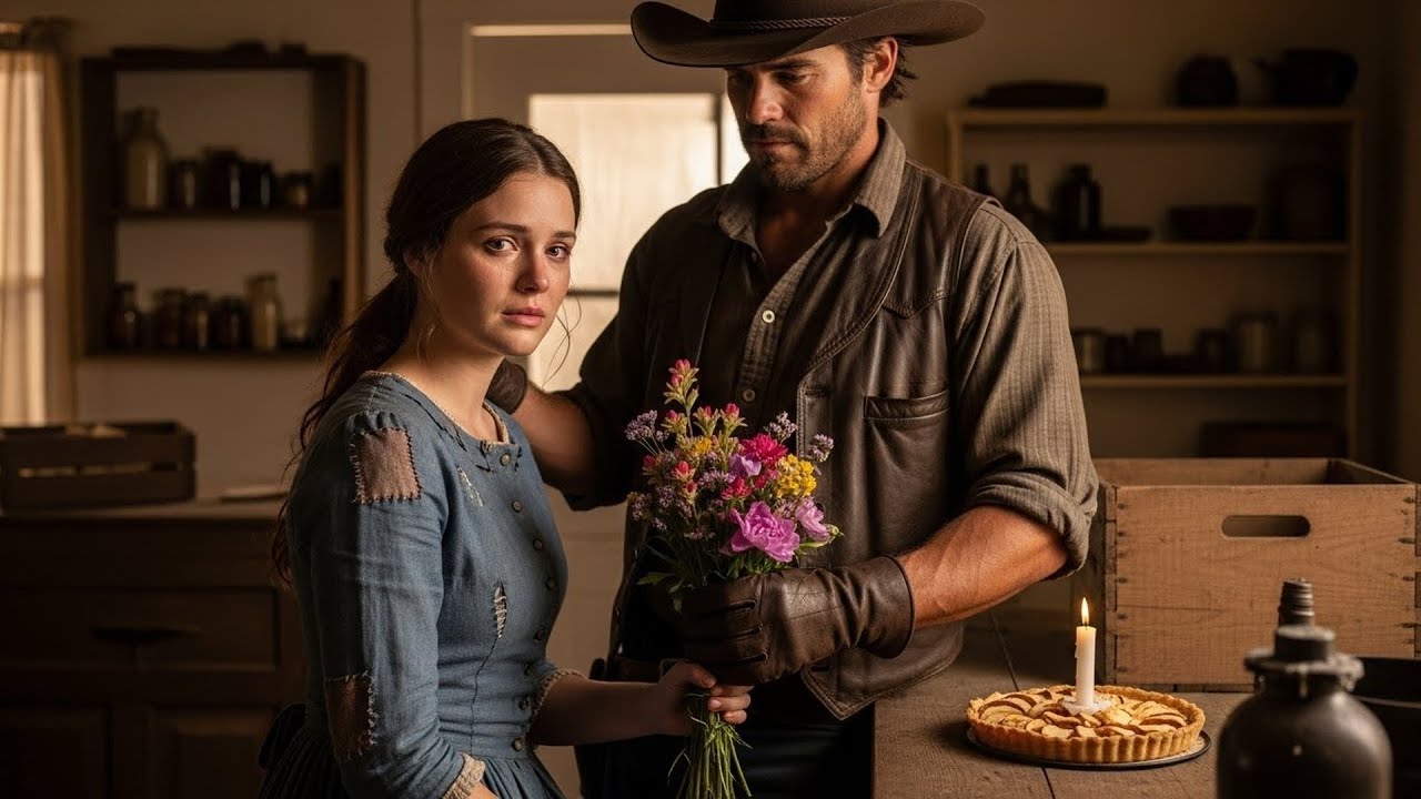 She Was Sitting Alone On Her Birthday, The Cowboy Rode In With Wildflowers And A Promise