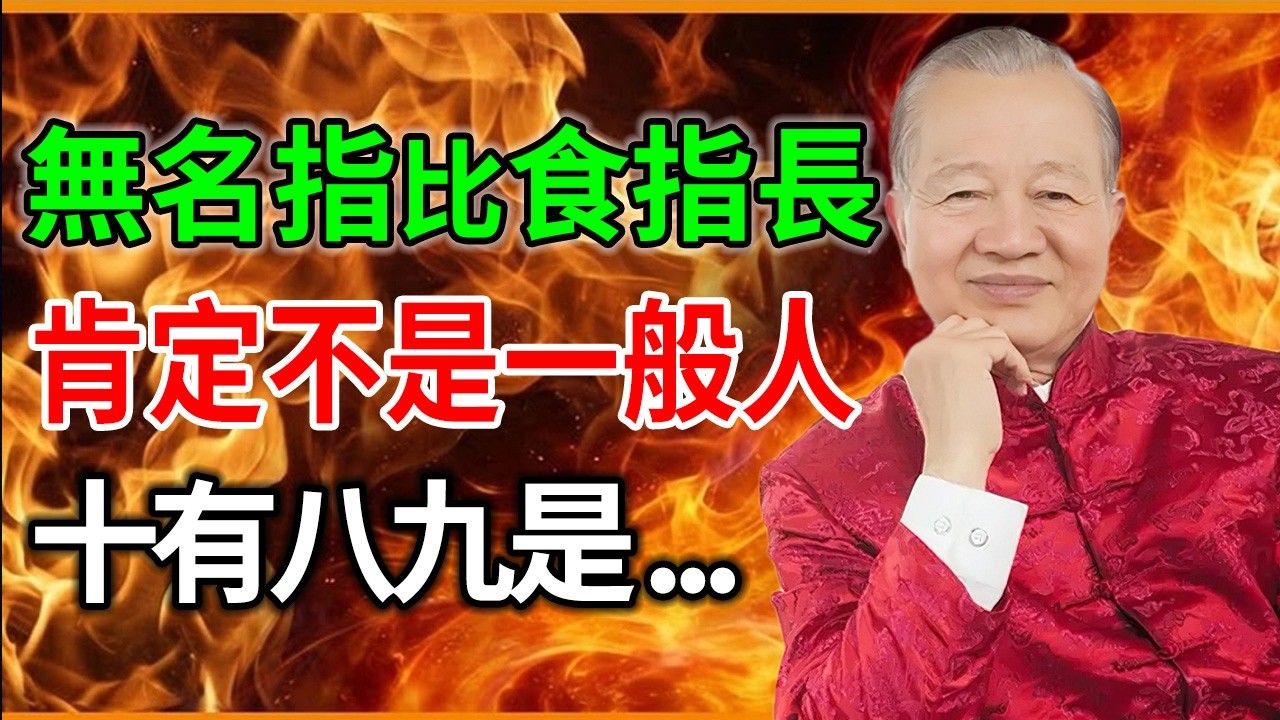 無名指長於食指，這類人絕非凡夫俗子！多半是…… #人生智慧 #命理 #易經 #曾仕強 #正能量