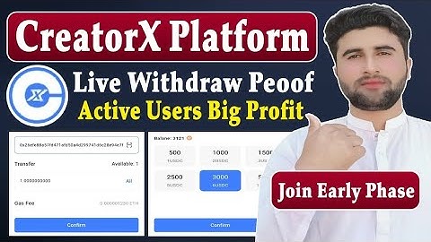 CreatorX Platform Live Withdrawal Proof | Point Convert Usdc | Join Early Phase | Rizwan Baloch 2.0