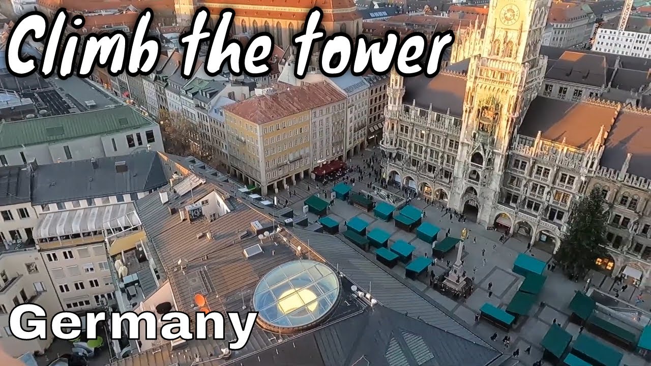 Get a nice panoramic view of Munich Germany from the tower of St. Peter's Church