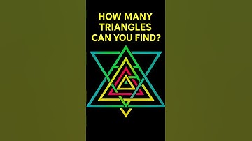 "How Many Triangles Can You See? 🤯 | Ee Puzzle Ni Solve Cheyyagalava?"|#trending #mindgame #maths
