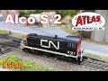 N scale  atlas gold series  alco s2 review