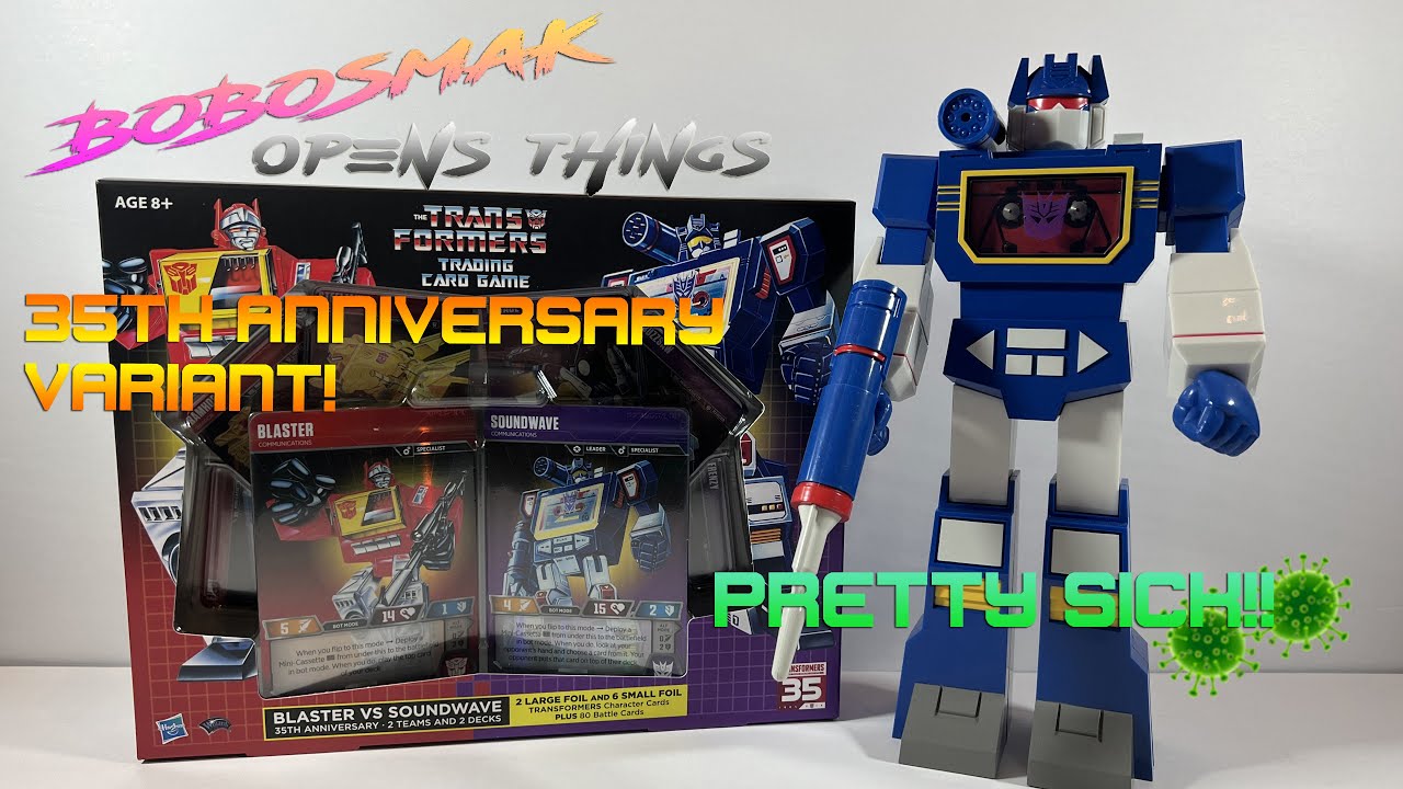 Unboxing: Transformers Trading Card Game - Blaster vs. Soundwave 35th Anniversary (Hasbro/WotC)