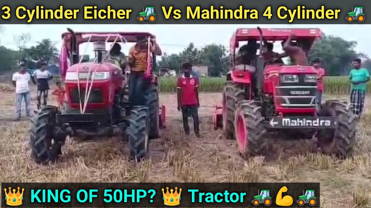 Eicher Prima 557 4Wd g3 Vs Mahindra Yuvo 585 4Wd Tech Plus: 4Wd Tractor Rotavator Competition