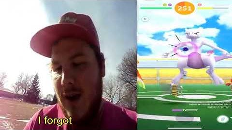 My second ever encounter with Mewtwo!  EX Raid!!