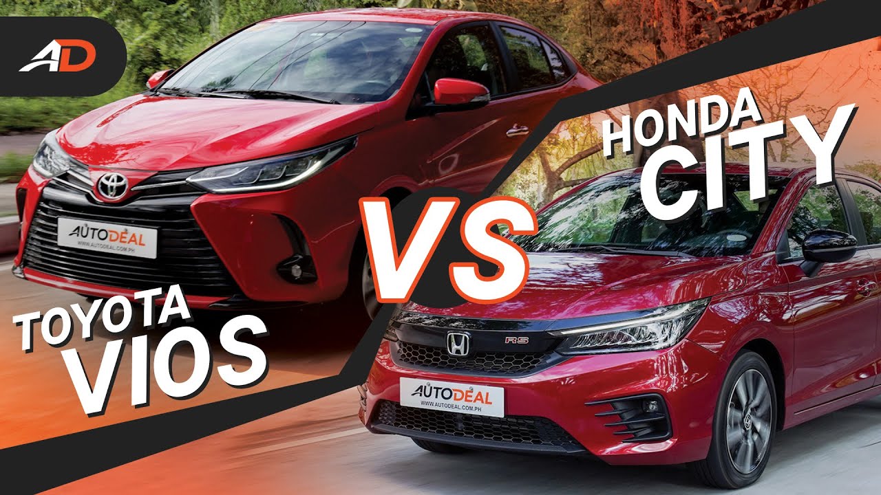 2021 Toyota Vios G Vs 2021 Honda City Rs Autodeal Comparo Youtube