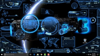 Pc Customization - Give your pc a spaceship look with Rainmeter 4 (Download)