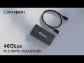 New products online ||Minisopuru 40Gbps M.2 NVMe SSD Enclosure with Thunderbolt Cable