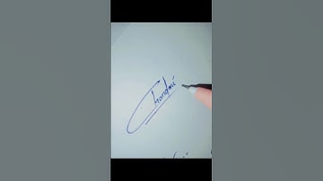 how to write chandani name in signature style #shortsfeed #ytshorts
