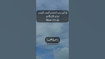 سورة النور الآية ٢٢ الى ٢٤ بصوت الشيخ محمد صديق المنشاوي