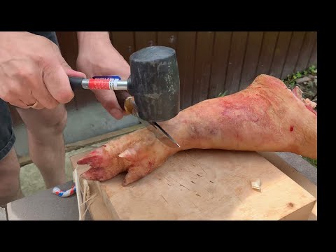 Тест ножа «Походный» 95Х18 кованый