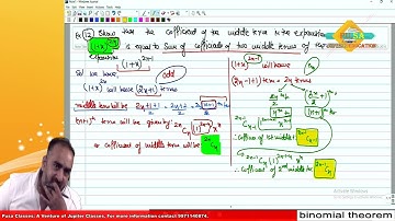 Lecture 9 of Binomial Theorem  by Sameer Kohli sir.
