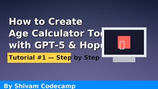 Age Calculator Tool | Calculate Your Age Instantly with ChatGPT & HopWeb 