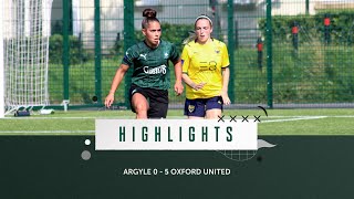 Highlights | Plymouth Argyle Women 0 - 5 Oxford United Women
