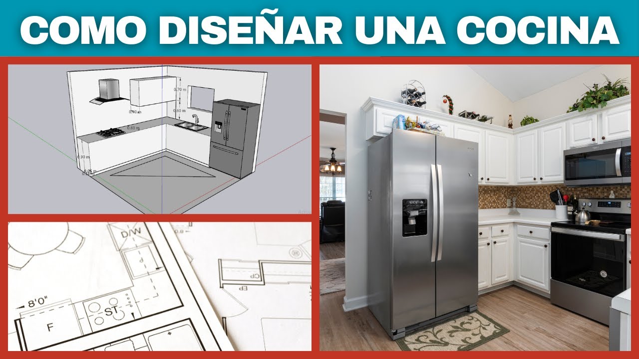 Como Diseñar Una COCINA | Consejos para diseñar una cocina con flujo de ...