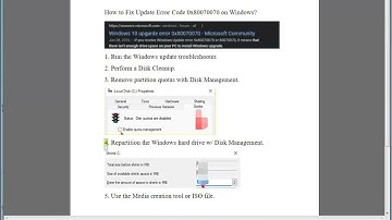 Fix Update Error Code 0x80070070 on Windows