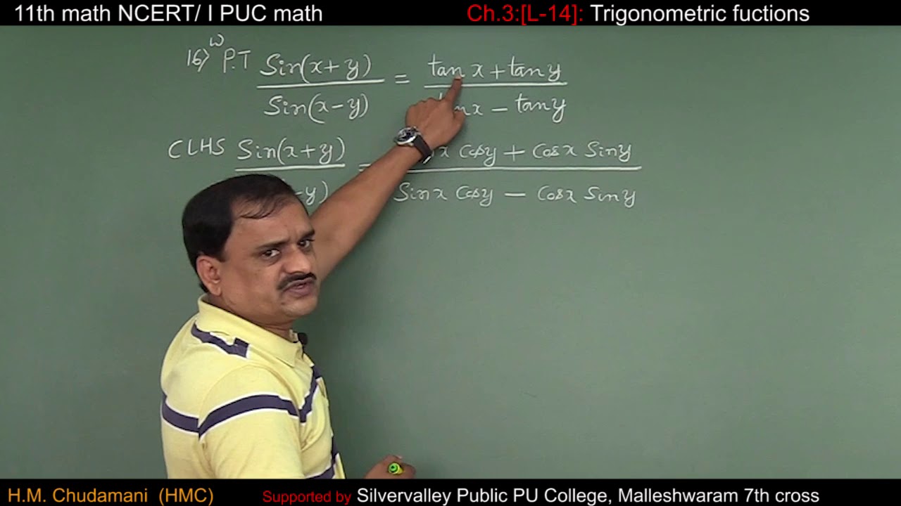 Ch.3:[L-16]: problems /triogonometric functions/Silvervalley public pu college/HMC