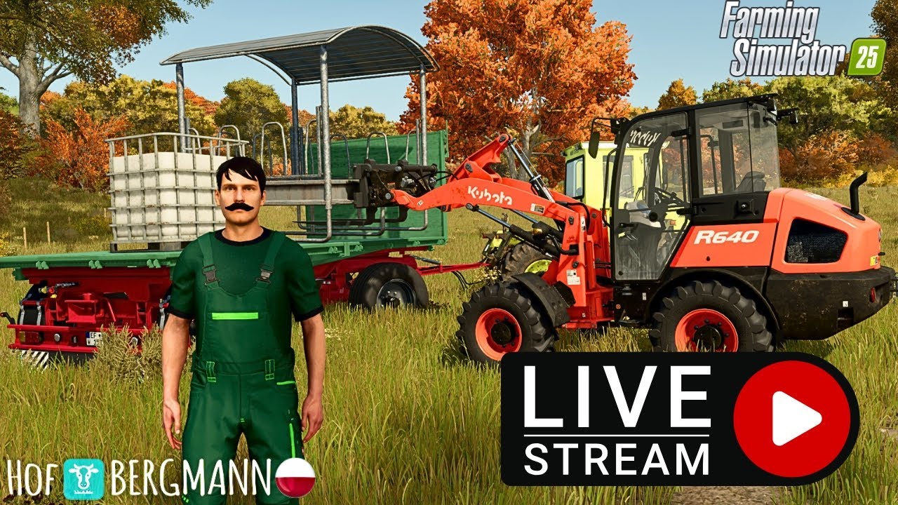 🔴 Farming Simulator 25 Nowy Hof Bergmann - Jesień - LIVE!