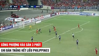 Công Phượng Chỉ Mất 3 Phút Để Ghi Bàn Kết Liễu Philippines Khi Vào Sân Từ Băng Ghế Dự Bị Quá Đỉnh