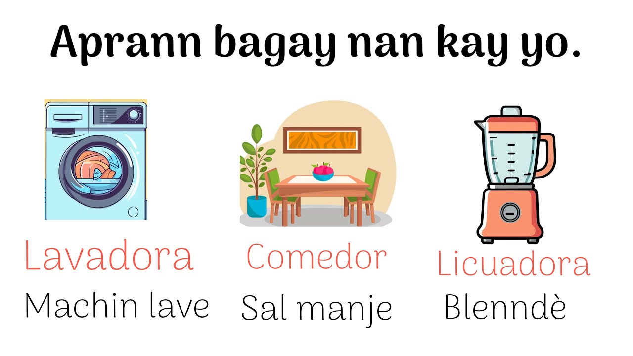 Aprann bagay nan kay yo nan yon segond an espanyòl