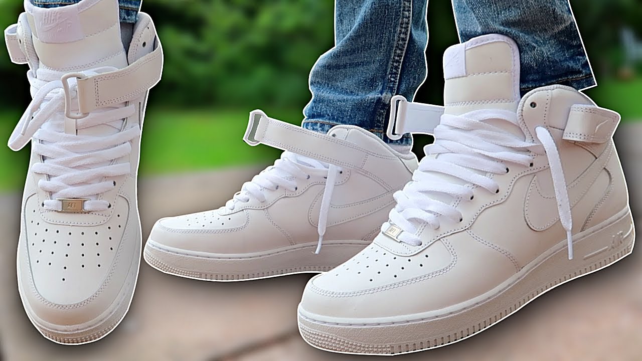 how to wear high top air force ones