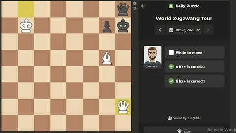 Daily chess puzzle part 1, October 28, 2023