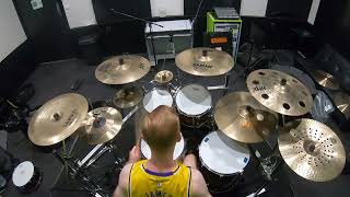 Toxicity - System of a Down (One take drum cover GoPro Pearl Sabian Drumless Track)