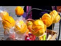 New york city street food  mango flower with chili