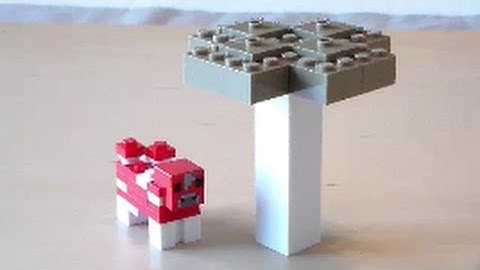 Lego Minecraft Giant Brown Mushroom Tutorial