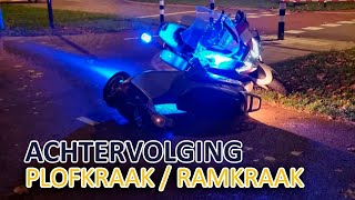 Politie | Achtervolging verdachten heterdaad ramkraak/plofkraak | Utrecht Stad