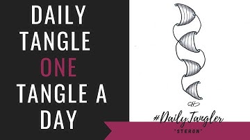 Daily Tangle - Pattern  Focus -  Steron   | How to draw | #DailyTangler