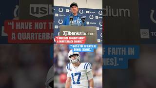 Shane Steichen after Colts fall to
