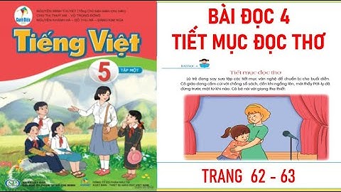 TIẾNG VIỆT LỚP 5 TẬP 1: TIẾT MỤC ĐỌC THƠ SÁCH CÁNH DIỀU MỚI NHẤT